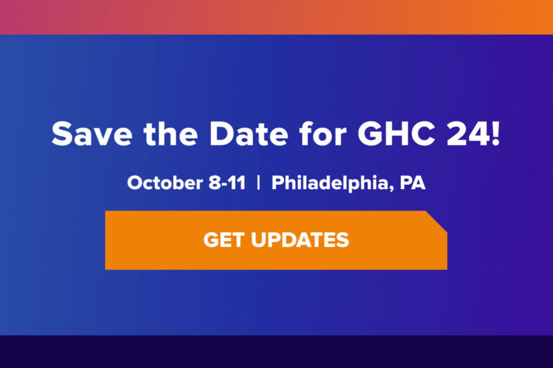 Grace Hopper Conference 2024 Save the Date! Vizionara